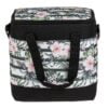 Geanta Izoterma, Neagra cu Dungi Albe, Model Floral, 28x18x30cm, 15 Litri, GI-NDAMF-15L-04 - imagine 4