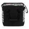 Geanta Izoterma, Neagra cu Dungi Albe, Model Floral, 28x18x30cm, 15 Litri, GI-NDAMF-15L-04 - imagine 5