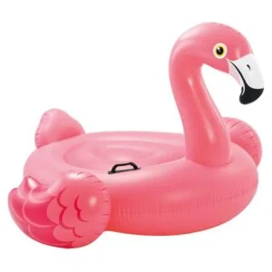 Saltea gonflabila Flamingo Roz, cu manere, Intex, 142x137x97 cm, SG-FRM-I01, Unlimited Flow Shop 1