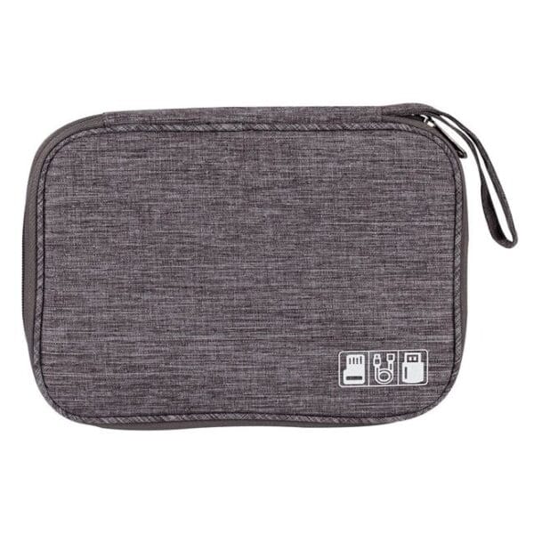 Husa Organizare Aparate Electrice, de Calatorie, Gri, 24.5x13x7.5cm, HOAE-01, Unlimited Flow Shop, 01