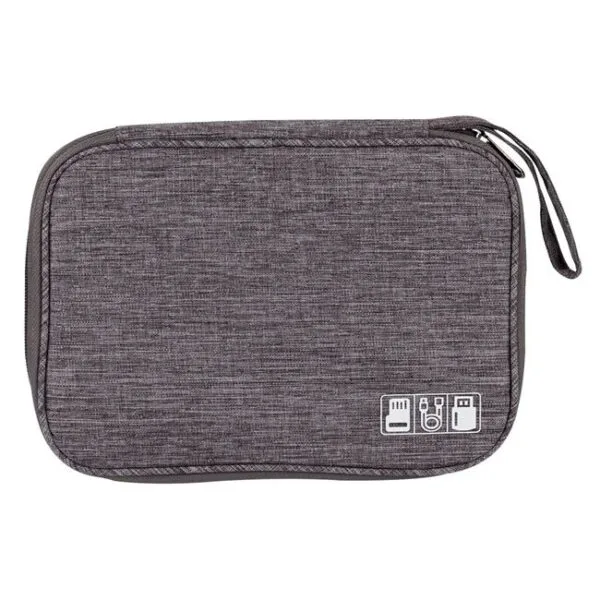 Husa Organizare Aparate Electrice, de Calatorie, Gri, 24.5x13x7.5cm, HOAE-01, Unlimited Flow Shop, 01