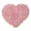 Perna Decorativa, Inima, Dusty Pink, Tesatura Shaggy, 44x39cm, PDIDP-10 - imagine 3