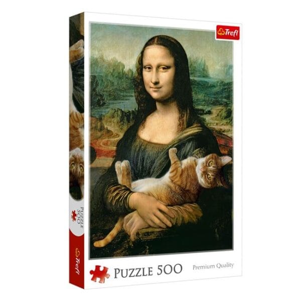 Puzzle Gioconda cu Pisica, 500 piese - Trefl, PGP-11, Unlimited Flow Shop