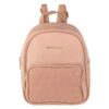 Rucsac Mini, Bej Roz, Model Triunghiuri, 22x10x26cm, RM-17, Unlimited Flow Shop 01