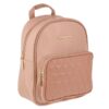Rucsac Mini, Bej Roz, Model Triunghiuri, 22x10x26cm, RM-17, Unlimited Flow Shop 02