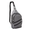 Rucsac Unisex, cu Port USB, 18x8x32cm, Gri, RUPU-G-04, 04