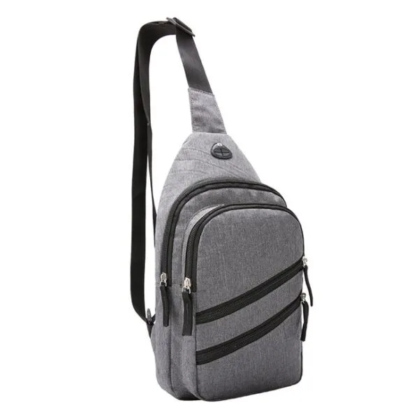 Rucsac Unisex, cu Port USB, 18x8x32cm, Gri, RUPU-G-04, 04