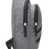 Rucsac Unisex, cu Port USB, 18x8x32cm, Gri, RUPU-G-04 - imagine 7