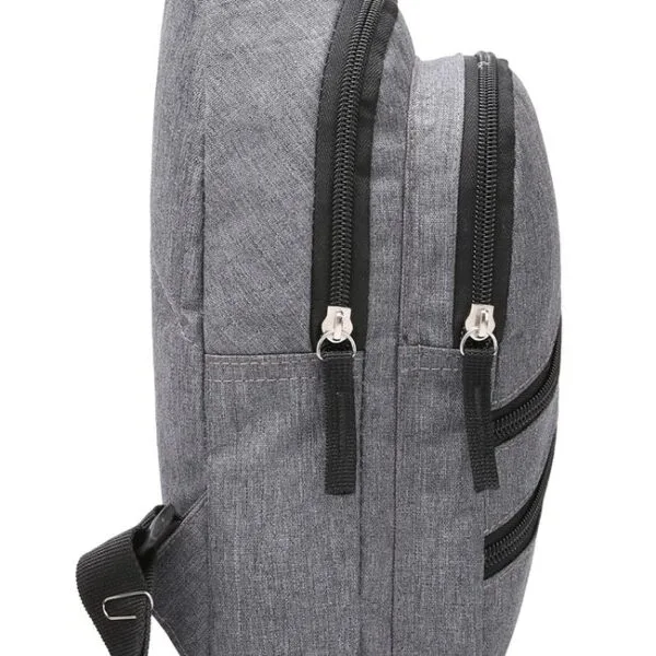 Rucsac Unisex, cu Port USB, 18x8x32cm, Gri, RUPU-G-04 - imagine 7