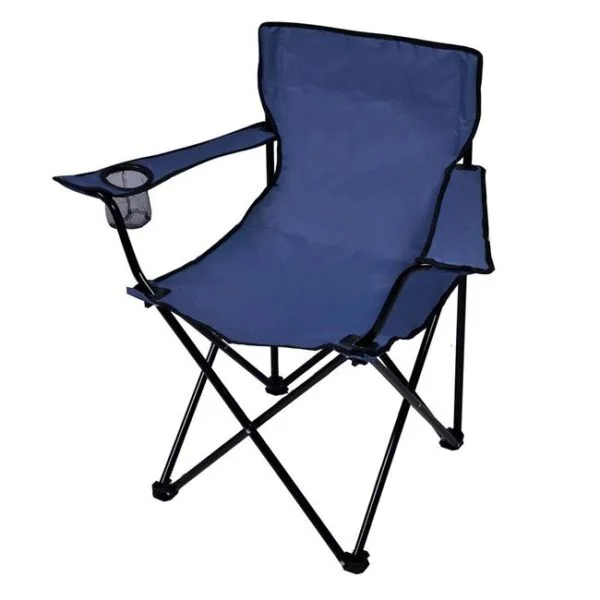 Scaun pentru Camping, Pliabil, Albastru Inchis, 54x54x87cm, SC-P-AI-03