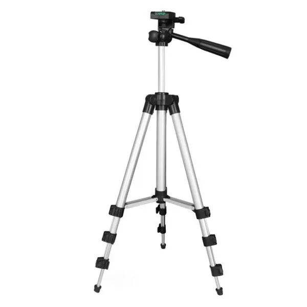 Trepied, pentru Telefon Mobil/ Camera Foto, Aluminiu, cu clip, Rotire la 360º Orizontala, Rotire 90º Verticala, TTMCF-03