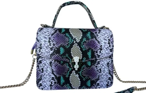 Geanta Dama, Fantazy, Piele Ecologica, 19x24x8 cm, Mov