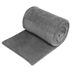 Patura Catifelata Dubla, Gri, 230x220cm, PCDG-08 - Unlimited Flow Shop